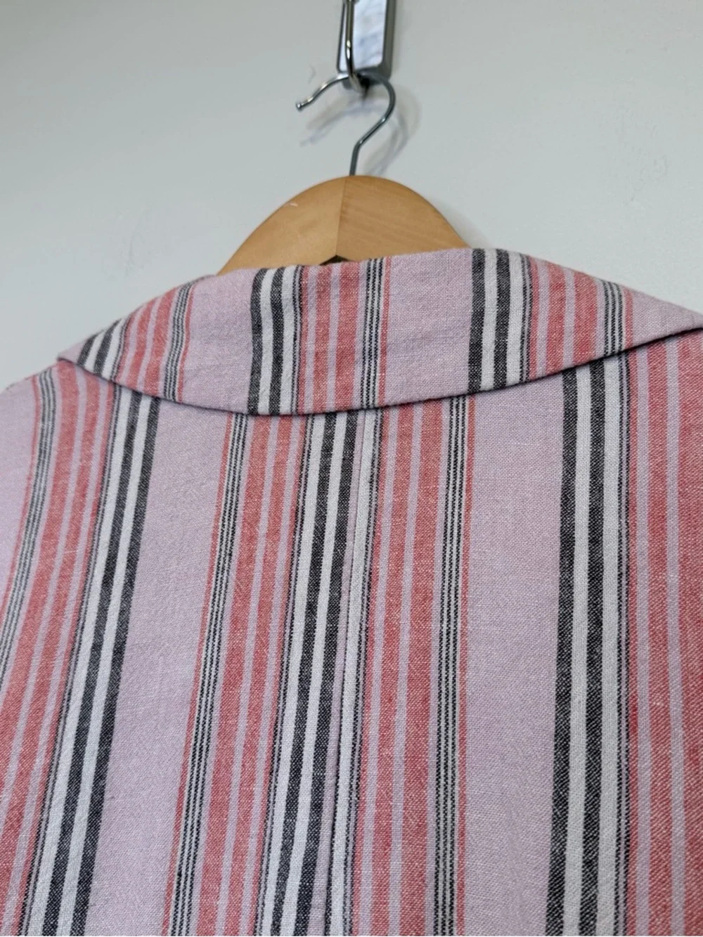 FP | Simply Stripe Hip Pockets Soft Relaxed Oversized Slouchy Blazer Jacket - Picture 8 of 15